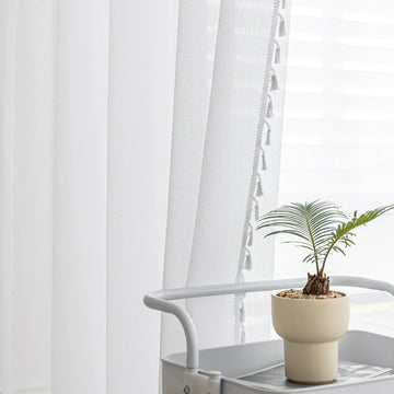 Solid Color Sheer Curtain
