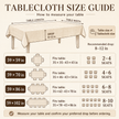 Plaid Rectangle Tablecloth Farmhouse Tassel Design