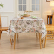 Cashew Flower Rectangle Tablecloth Boho Tassel Design