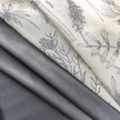 Erbnaryx Mix and Match Curtains 4 Panels Set - 2 Pieces Floral Print Sheer Curtains and 2 Pieces Velvet   Curtains for Bedroom Living Room Grommet Window Drapes