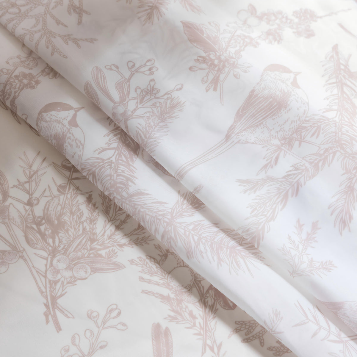 Erbnaryx Mix and Match Curtains 4 Panels Set - 2 Pieces Birds Print Sheer Curtains and 2 Pieces Velvet Curtains for Bedroom Living Room Grommet Window Drapes, Beige - product image 6