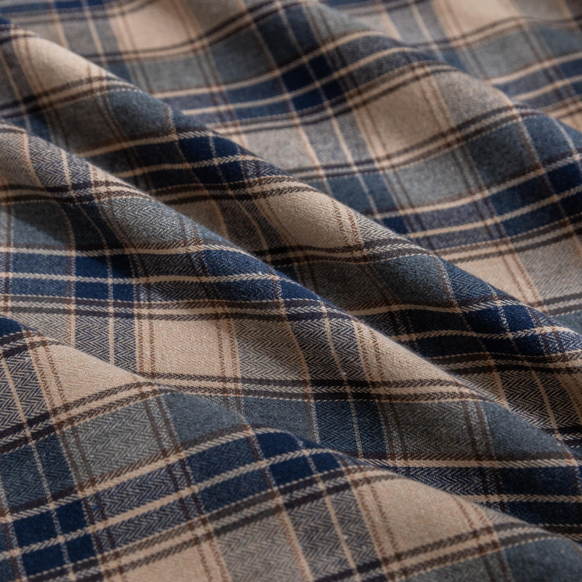 Brown Plaid Couch Covers with Tassel