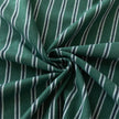 Green Stripe Rectangle Tablecloth Farmhouse Tassel Design