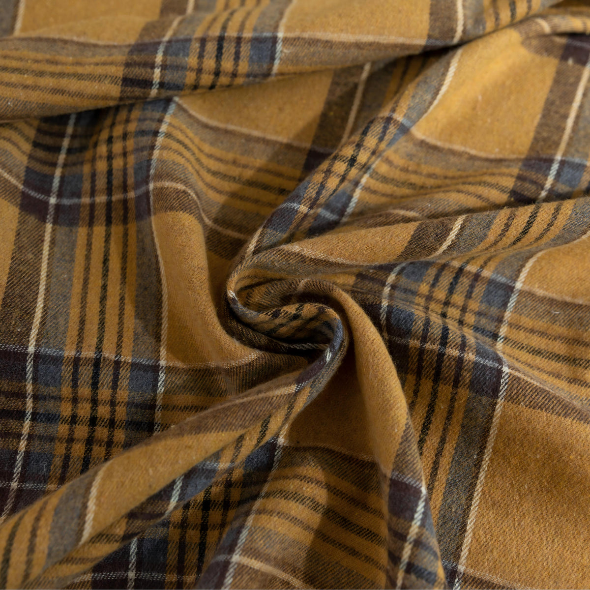 Yellow Plaid Rectangle Tablecloth Farmhouse Tassel Design