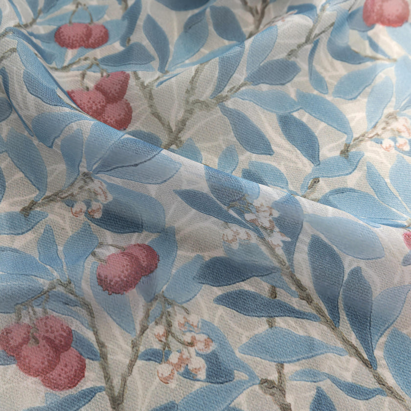 Erbnaryx Mix and Match Curtains 4 Panels Set - 2 Pieces FLoral Print Sheer Curtains and 2 Pieces Velvet Curtains for Bedroom Living Room Grommet Window Drapes