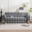 Black White Plaid Couch Covers with Tassel
