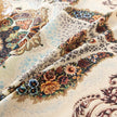 Brown Paisley Carpet Flower Printed Rectangle Tablecloth Boho Tassel Design