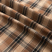 Coffee Plaid Couch Covers with Tassel