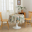 Green Floral Round Tablecloths Boho Tassel Design