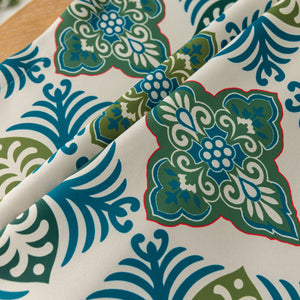 Blackout Peacock Plume Pattern Curtains Grommet 2 Panels