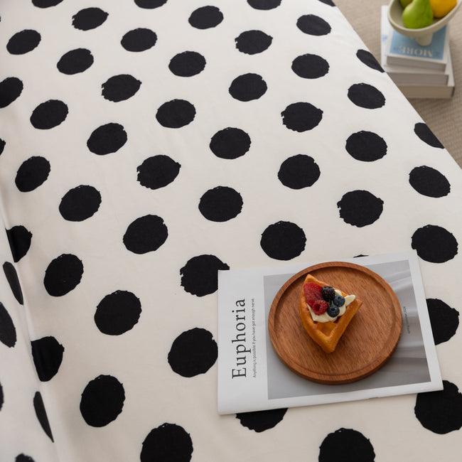 Polka Dots Couch Sofa Covers with Tassel