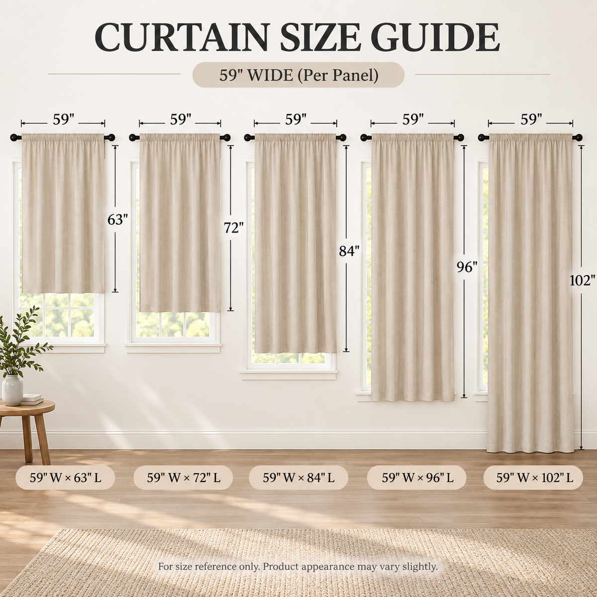 Farmhouse Classic Plaid Curtains Rod Pocket 2 Panel