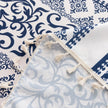 Blue Totem Rectangle Tablecloth Boho Tassel Design