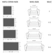 Red Christmas Pattern Sofa Cover with Tassel