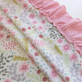 Add a romantic touch to your home with our floral curtain, featuring soft pink ruffle edges and delicate flower prints. Perfect for bedrooms or living rooms, it blends elegance, coziness, and charm.