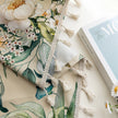 Elegant floral curtain with vibrant botanical prints, perfect for adding a fresh, nature-inspired touch to any living space