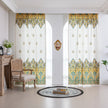 Bohemian Paisley Print Curtains ¨C Brighten your space with these vibrant white curtains featuring an intricate paisley design in rich yellow, green, and red tones. The elegant pattern starts at the base and gracefully fades upward, adding a unique artistic touch to your home d¨¦cor. Made from lightweight, breathable fabric, they allow soft natural light to flow in while enhancing any living room, bedroom, or creative space with a warm, eclectic charm. Tassel trim along the edges completes the boho-inspired