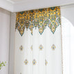 Bohemian Paisley Print Curtains ¨C Brighten your space with these vibrant white curtains featuring an intricate paisley design in rich yellow, green, and red tones. The elegant pattern starts at the base and gracefully fades upward, adding a unique artistic touch to your home d¨¦cor. Made from lightweight, breathable fabric, they allow soft natural light to flow in while enhancing any living room, bedroom, or creative space with a warm, eclectic charm. Tassel trim along the edges completes the boho-inspired