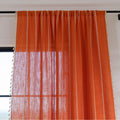 Vibrant Orange Tassel Curtains – Brighten up your space with these stunning orange curtains featuring elegant vertical white embroidery and charming tassel trim. Made from soft, breathable fabric, they allow gentle natural light to filter through while maintaining privacy. Perfect for adding a cheerful, modern touch to living rooms, bedrooms, or creative spaces, their bold color and artisanal detailing blend seamlessly with bohemian, eclectic, or contemporary décor. Durable, easy to care for, and stylish, t