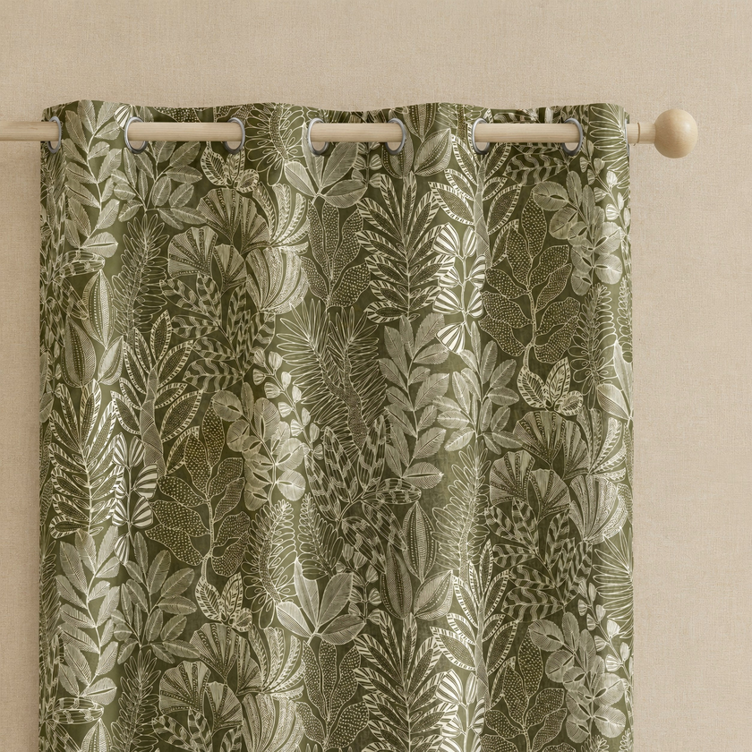 Linen Texture Curtains Darkening Rod Pocket 2 Panels