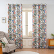 Mixed Color Vintage Watercolor Floral Velvet Curtains Grommet Top 2 Panel - product image 3