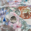Mixed Color Vintage Watercolor Floral Velvet Curtains Grommet Top 2 Panel - product image 6