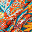 Orange And Blue Paisley Boho Curtains Rod Pocket Light Filtering 2 Panel