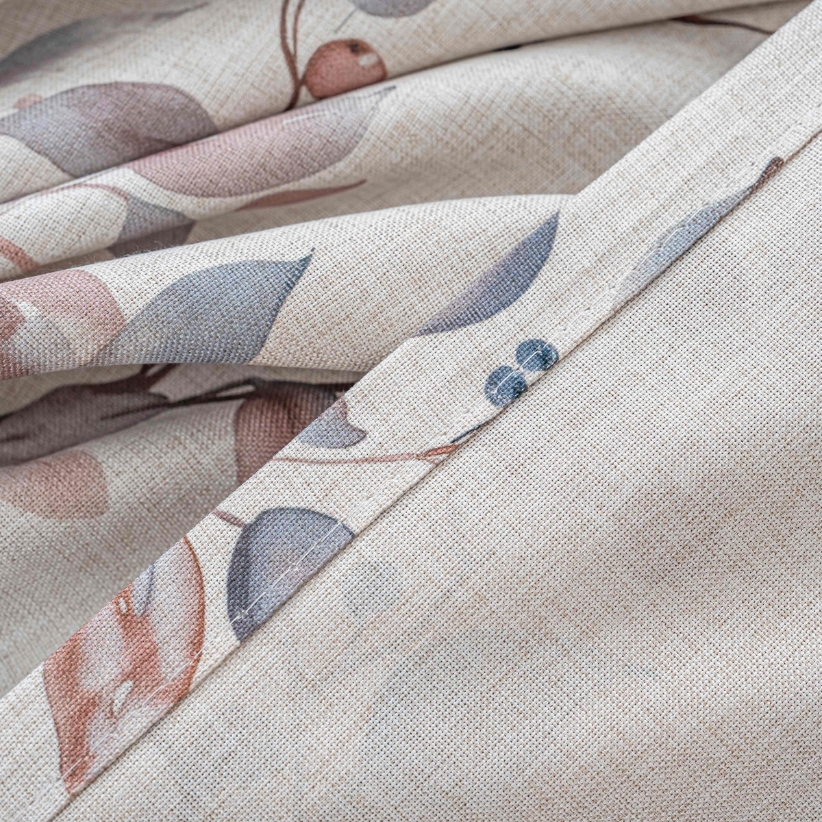 Linen Texture Curtains Darkening Rod Pocket 2 Panels