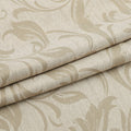 Beige blackout curtain with elegant floral patterns, offering excellent light blocking, enhanced privacy, and a warm, sophisticated look for living rooms, bedrooms, or home offices.