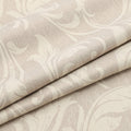 Ivory blackout curtain with delicate floral patterns, designed to block sunlight, ensure privacy, and add a touch of timeless elegance to bedrooms, living rooms, or study spaces.