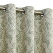Stylish beige blackout curtain with soft green vine patterns, delivering excellent light blocking and privacy while adding a fresh, elegant touch to living rooms, bedrooms, or dining spaces.