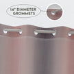 Modern gradient blackout curtain in soft pink and grey tones, offering superior light-blocking and privacy while adding a chic, contemporary touch to your bedroom or living room d¨¦cor.
