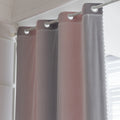 Modern gradient blackout curtain in soft pink and grey tones, offering superior light-blocking and privacy while adding a chic, contemporary touch to your bedroom or living room décor.