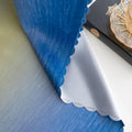 Blue, teal, and yellow gradient blackout curtain with elegant light-blocking fabric, offering privacy, energy efficiency, and a stylish modern touch for bedrooms or living rooms.
