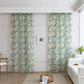 Floral Sheer Curtains with Green Leaves and Cream Blossoms – Bring the beauty of nature indoors with these elegant sheer curtains featuring a delicate pattern of lush green foliage and soft cream flowers. The airy, lightweight fabric allows natural light to filter through while adding a touch of privacy. Finished with charming tassel trim, these curtains are perfect for brightening living rooms, bedrooms, or garden-inspired spaces, creating a fresh and inviting atmosphere.

