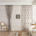 Elegant Beige and Grey Floral Sheer Curtains – Add a touch of timeless charm to your home with these delicate sheer curtains featuring an intricate floral damask pattern in soft grey tones on a warm beige background. Designed to gently filter sunlight while maintaining privacy, these lightweight curtains create an airy and inviting atmosphere, perfect for living rooms, bedrooms, or vintage-inspired interiors. Finished with subtle tassel edging for an extra hint of sophistication.
