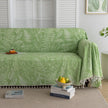 Fresh Green Leaf Sofa Cover ¨C Refresh your living space with this nature-inspired sofa cover featuring a soft green background adorned with delicate white leaf patterns. Crafted from durable, breathable fabric, it offers excellent protection against spills, stains, and everyday wear while adding a calming, botanical touch to your home d¨¦cor. Perfect for modern, eco-friendly, or minimalist interiors, this slipcover blends style and functionality, instantly revitalizing your couch with a fresh, inviting loo