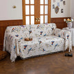 Bird Print Sofa Cover ¨C Brighten your living space with this elegant white sofa cover adorned with colorful bird and tree branch patterns, bringing a fresh, nature-inspired touch to your d¨¦cor. Crafted from soft, durable fabric with charming tassel fringe edges, it protects your couch from dust, spills, and daily wear while adding a vibrant, artistic flair. Perfect for living rooms, sunrooms, or cottages, this slipcover combines functionality with style, creating a cozy and inviting atmosphere for any sea