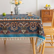 Add elegance to your dining with this floral tassel tablecloth. Perfect for everyday meals, parties, and festive d¨¦cor with a stylish vintage touch.