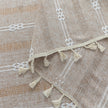 Rustic Linen Tassel Tablecloth ¨C Add a touch of natural elegance to your dining space with this beautiful linen-blend tablecloth, featuring delicate white embroidered stripes and charming tassel edging. Its neutral beige tone effortlessly complements farmhouse, bohemian, and modern interiors, making it perfect for everyday meals or special gatherings. Durable, soft, and easy to clean, this tablecloth not only protects your table but also enhances your dining experience with timeless style and texture.
