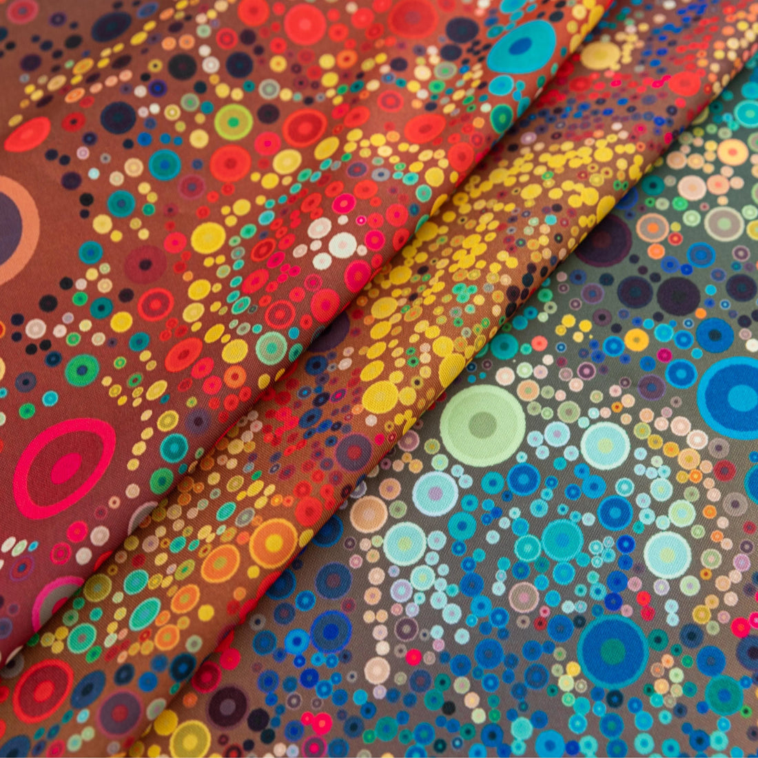 Colorful Bohemian Round Tablecloth – Brighten your dining space with this vibrant round tablecloth featuring an eclectic mix of circular mandala-inspired patterns in bold red, yellow, turquoise, and blue hues. Accented with playful multicolor tassels, it adds a lively and artistic touch to any table setting. Perfect for kitchen tables, garden parties, picnics, or festive gatherings, this durable and eye-catching tablecloth is ideal for both everyday meals and special occasions.
