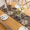 Elegant Floral Table Runner ¨C Elevate your dining experience with this sophisticated table runner featuring an artistic floral pattern in rich, earthy tones. The dark background enhances the intricate botanical design, adding depth and elegance to your table setting. Perfect for formal dinners, festive gatherings, or everyday d¨¦cor, this durable and stylish runner complements a variety of interior styles, from classic to modern.
