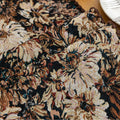 Elegant Floral Table Runner – Elevate your dining experience with this sophisticated table runner featuring an artistic floral pattern in rich, earthy tones. The dark background enhances the intricate botanical design, adding depth and elegance to your table setting. Perfect for formal dinners, festive gatherings, or everyday décor, this durable and stylish runner complements a variety of interior styles, from classic to modern.

