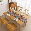 Colorful Bohemian Table Runner ¨C Add a touch of vibrant charm to your dining table with this intricately patterned boho-style table runner. Featuring rich earthy tones, geometric motifs, and a woven texture, it¡¯s perfect for elevating everyday meals or special gatherings. Ideal for coffee tables, dining settings, or sideboards, this decorative runner blends rustic warmth with artistic flair.
