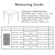 Christmas Tree Pattern Rectangle Tablecloth Boho Tassel Design